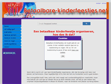 Tablet Screenshot of betaalbare-kinderfeestjes.net